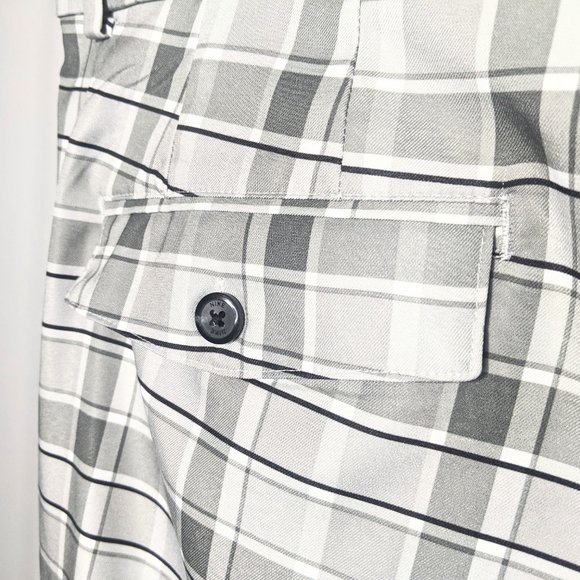 Nike Dri-Fit CI9803-010 Green Plaid Golf Shorts - Picture 11 of 12